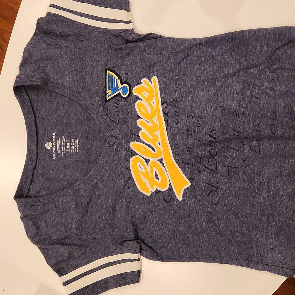St. Louis Blues Short Sleeve V- Neck Tee